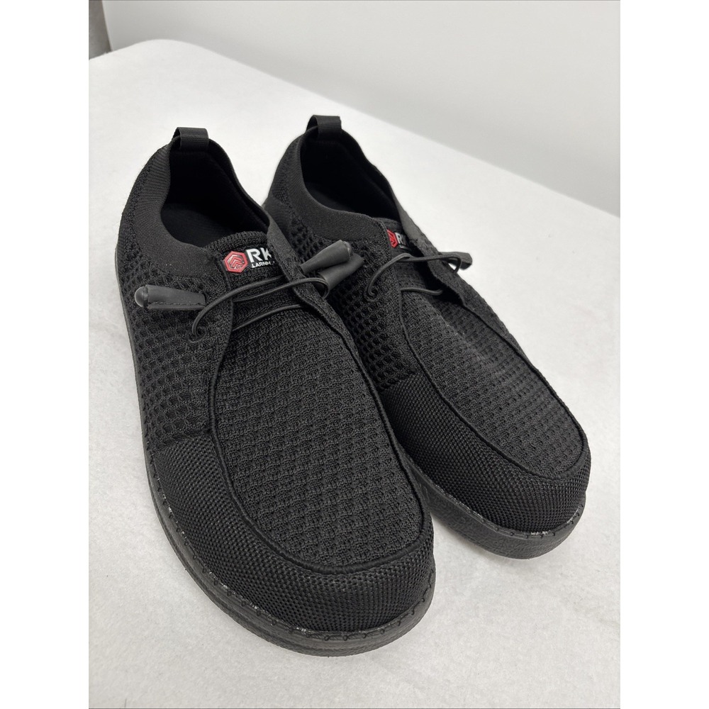 Larnmern Mens Shoes Steel Toe Safety Slip On Lightweight Work Loafers 10